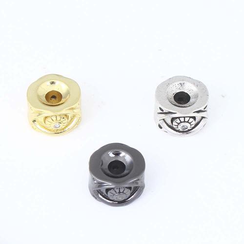 Brass Jewelry Beads, plated, DIY, more colors for choice, nickel, lead & cadmium free, 10.40x10.50x7mm, Sold By PC