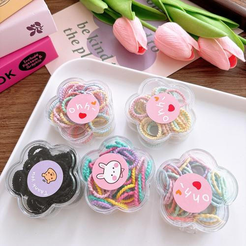 Elastic Hair Band, Nylon, handmade, Girl & different styles for choice, more colors for choice, 50PCs/Box, Sold By Box