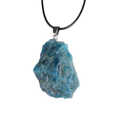 Quartz Gemstone Pendants, with Brass, without cord & DIY & for woman, blue,  2-4cm, Sold By PC