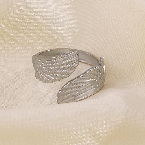 Vinger Ring in edelstaal, 304 roestvrij staal, mode sieraden & voor vrouw, oorspronkelijke kleur, Verkocht door PC