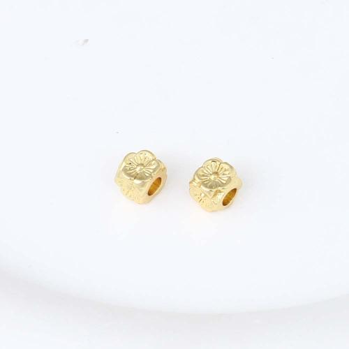 Brass Jewelry Beads, gold color plated, DIY, nickel, lead & cadmium free, 5.10x5x5mm, Sold By PC