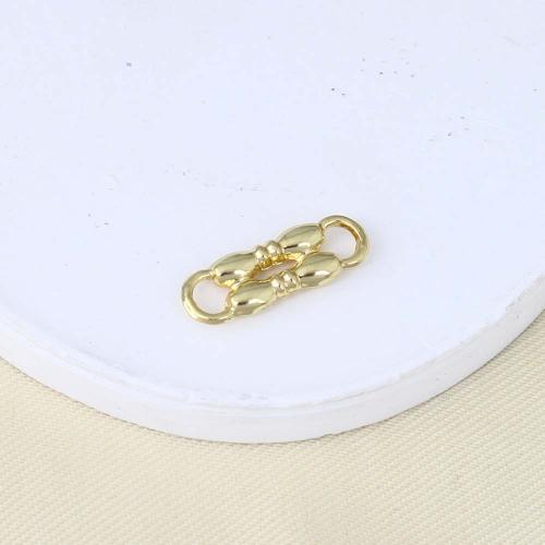 Brass Jewelry Connector, gold color plated, DIY & 1/1 loop, nickel, lead & cadmium free, 16.70x5.90x2.30mm, Sold By PC
