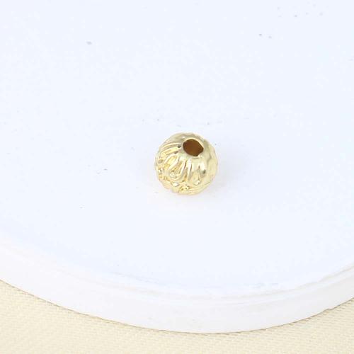 Perles bijoux en laiton, Placage de couleur d'or, DIY, protéger l'environnement, sans nickel, plomb et cadmium, 6.10x6.10x5.40mm, Vendu par PC