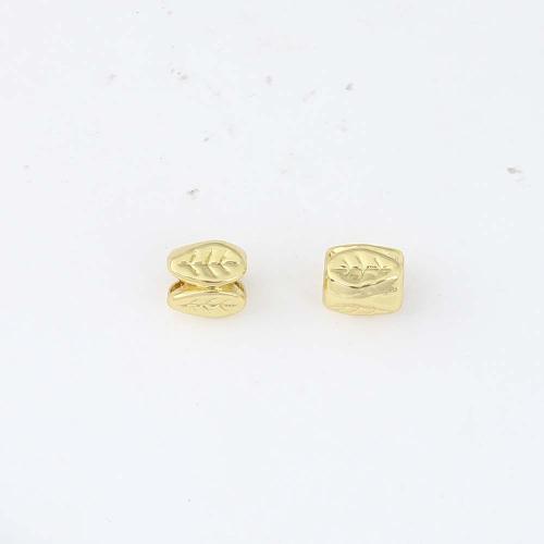 Brass Jewelry Beads, gold color plated, DIY, nickel, lead & cadmium free, 6.70x5.60x5.30mm, Sold By PC