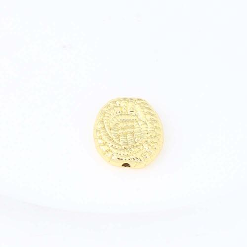 Brass Jewelry Beads, gold color plated, DIY, nickel, lead & cadmium free, 13.50x12.40x3.70mm, Sold By PC