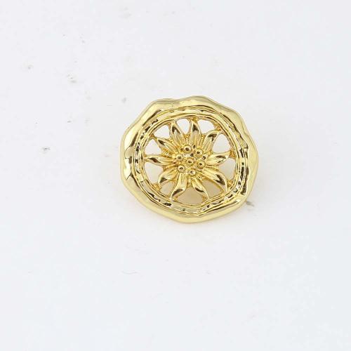 Brass Jewelry Beads, gold color plated, DIY, nickel, lead & cadmium free, 18x16.30x6.60mm, Sold By PC
