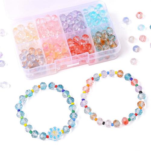 Fashion Glass Beads DIY mixed colors 8mm Sold By Box