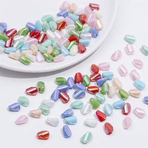 Fashion Glass Beads, DIY, more colors for choice, 6x9mm, Hole:Approx 1mm, 10PCs/Bag, Sold By Bag