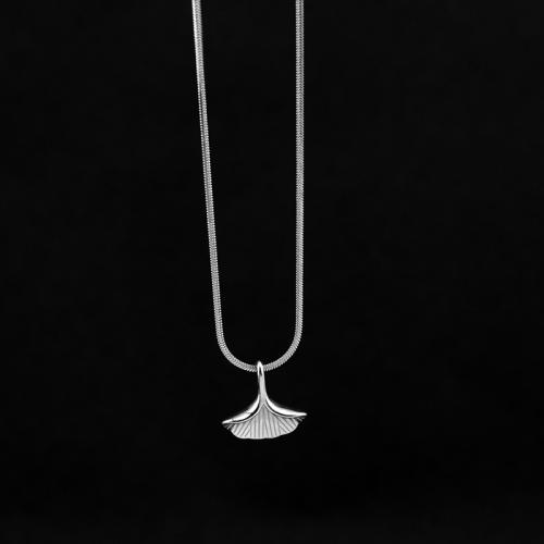 Титановые стали ожерелье, титан, Мужская & разный размер для выбора, серебряный, продается PC