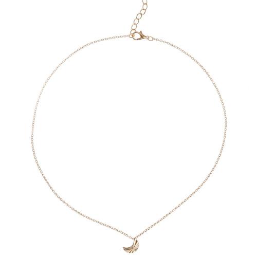 Zinc Alloy Halskæde, med Messing & Jern, med 2.75inch extender kæde, Moon, guldfarve belagt, mode smykker & for kvinde, Længde Ca. 16.93 inch, Solgt af sæt