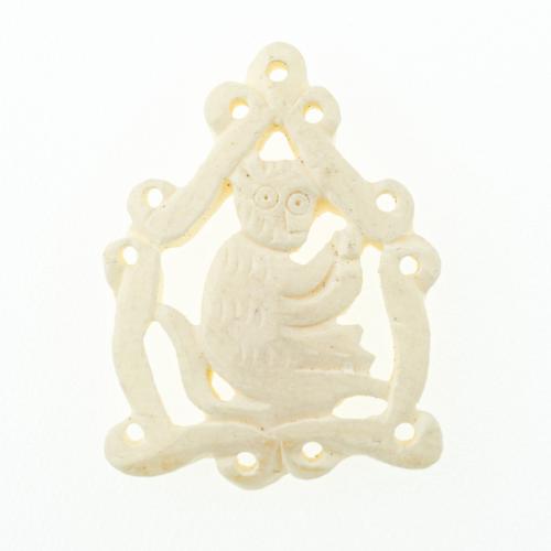 Ox Bone Pendant Monkey DIY Approx 1mm Sold By PC