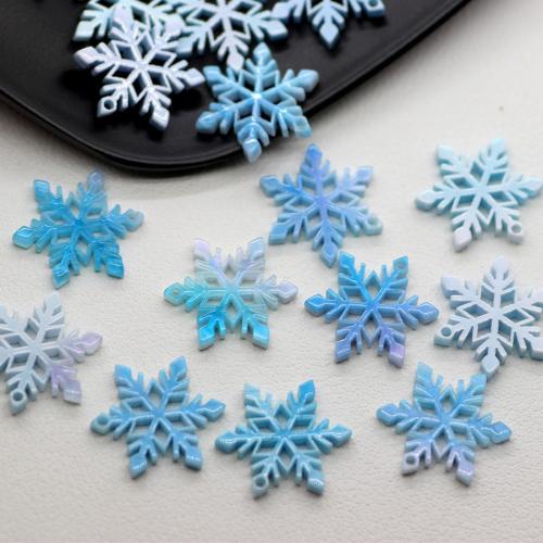 Hair Accessories DIY Findings, Acetate, Snowflake, more colors for choice, 17.50mm, 50PCs/Bag, Sold By Bag