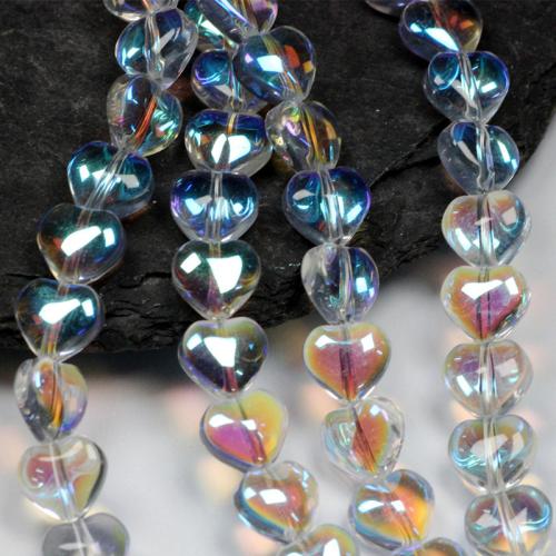 Perles murano faites à la main , chalumeau, coeur, vernis au four, DIY, plus de couleurs à choisir, 8mm, 50PC/sac, Vendu par sac