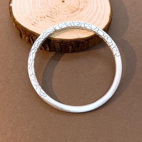 925 Sterling Silver Bangle Bracelet, fashion jewelry & for woman, Inner Diameter:Approx 57mm, Sold By PC