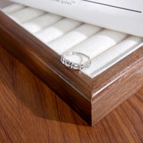 Solidny srebrny pierścień, 925 Srebro, biżuteria moda & dla kobiety, rozmiar:7, sprzedane przez PC