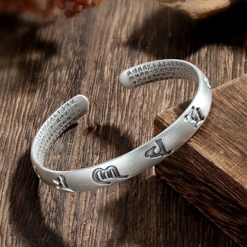 925 Sterling Silver Bangle Bracelet fashion jewelry & for woman Inner Approx 58mm Sold By PC