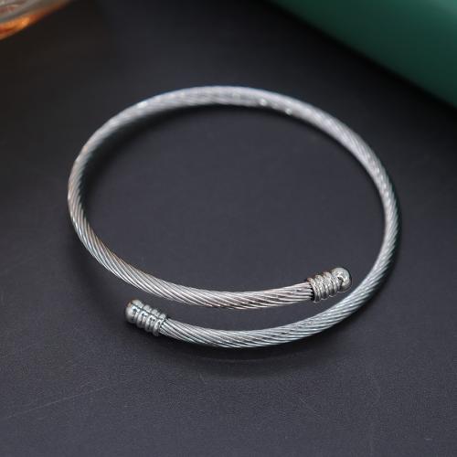 Stainless Steel Bangle 304 Stainless Steel fashion jewelry & for woman Length Approx 20 cm Sold By PC