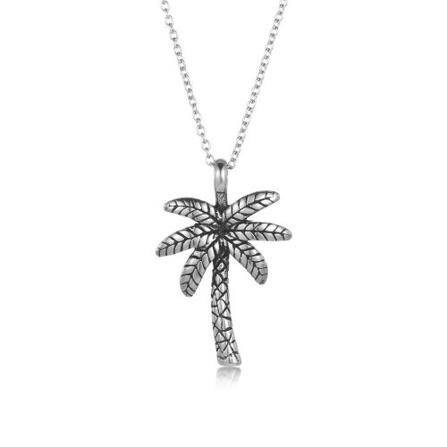 Stainless Steel Pendants 304 Stainless Steel Palm Tree polished fashion jewelry & Unisex Sold By PC