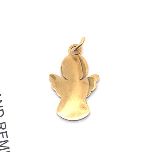 Stainless Steel Pendants 304 Stainless Steel Angel DIY golden Sold By PC