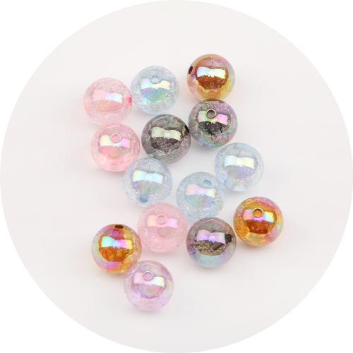 Perle acrylique, DIY, couleurs mélangées, 16x16mm, Environ 100PC/sac, Vendu par sac