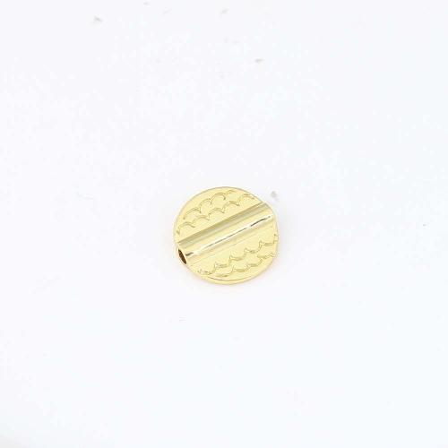 Латунные ювелирные бусины, Латунь, плакирован золотом, DIY, не содержит никель, свинец, 10.20x10x2.60mm, продается PC