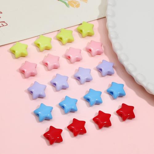 Acrylic Jewelry Beads, Star, DIY, more colors for choice, 15mm, 30PCs/Bag, Sold By Bag