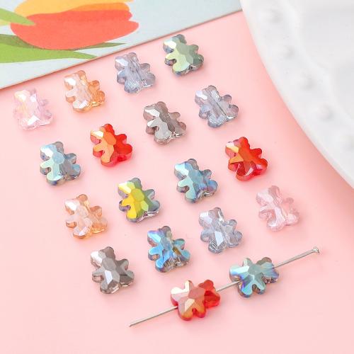 Fashion Glass Beads, Bear, DIY, more colors for choice, 8x10mm, 10PCs/Bag, Sold By Bag