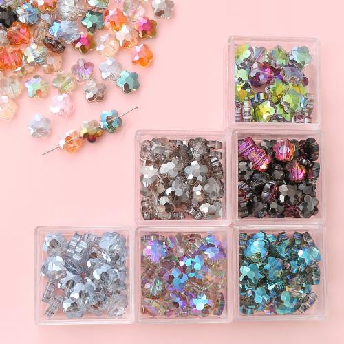 Fashion Glass Beads Flower DIY 10mm Sold By Bag
