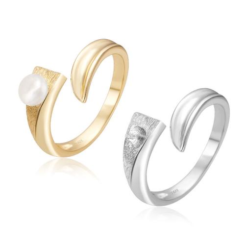 Cеребряное кольцо, Серебро 925 пробы, с Пресноводные жемчуги, разные стили для выбора, Много цветов для выбора, продается PC