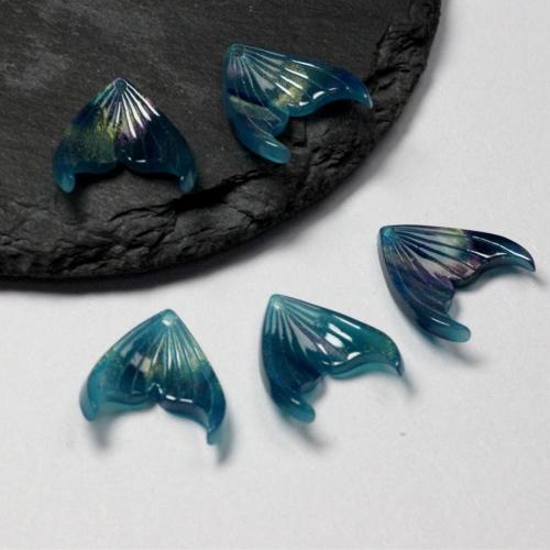 Acetate Pendant, Mermaid tail, DIY, more colors for choice, 17x19mm, 20PCs/Bag, Sold By Bag