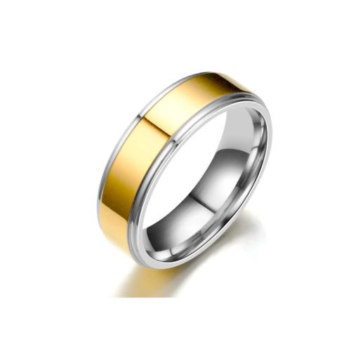 Пара кольца перста, Нержавеющая сталь 304, ювелирные изделия моды & Мужская & разный размер для выбора, width 6mm, thickness 2mm, продается PC