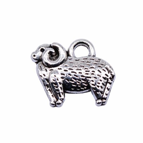 Tibetan Style Animal Pendants, Sheep, antique silver color plated, DIY, 14x11mm, Sold By PC