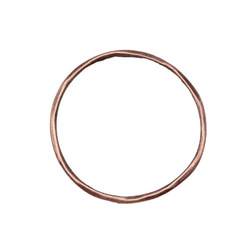 Tibetan Style Linking Ring, Donut, antique copper color plated, DIY, 44x44mm, Sold By PC