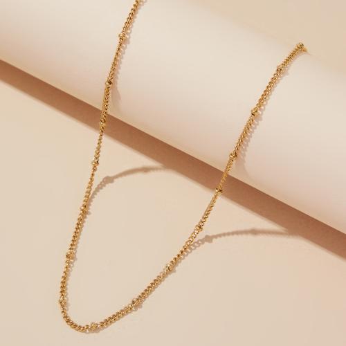 Titanstahl Halskette, goldfarben plattiert, für Frau, verkauft von PC