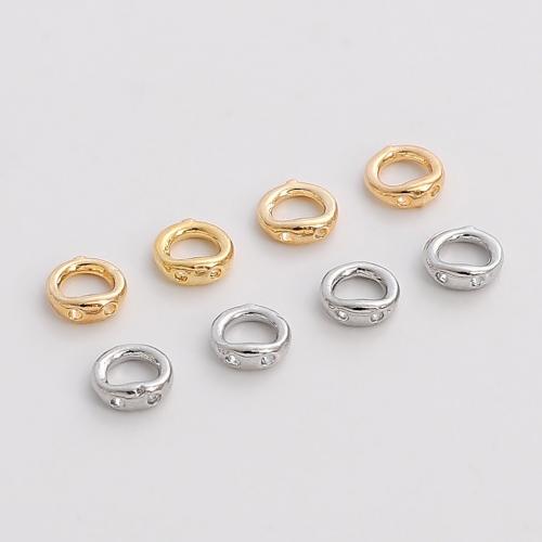 Brass Jewelry Clasps, plated, DIY, more colors for choice, nickel, lead & cadmium free, 5mm, Hole:Approx 0.5mm, Sold By PC