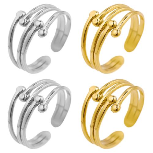 Stainless Steel Finger Ring, 304 Stainless Steel, plated, fashion jewelry, more colors for choice, 11mm, Sold By PC