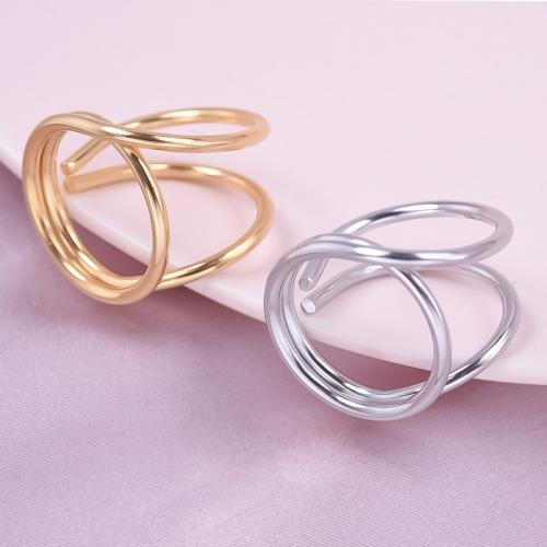 Vinger Ring in edelstaal, 304 roestvrij staal, plated, mode sieraden, meer kleuren voor de keuze, 22mm, Verkocht door PC