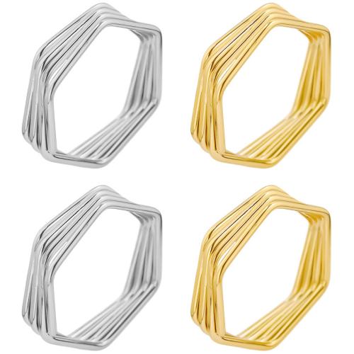 Edelstahl Ringe, 304 Edelstahl, plattiert, Modeschmuck, keine, The inner diameter of the ring is 1.7cm, verkauft von PC