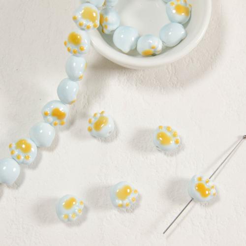 Porcelain Jewelry Beads Claw DIY Approx 2mm Sold By Bag