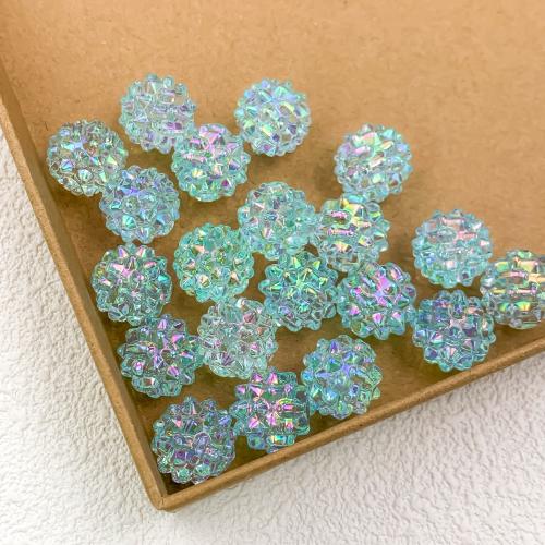Resin Jewelry Beads, DIY, more colors for choice, 16x16mm, Hole:Approx 3mm, 20PCs/Bag, Sold By Bag