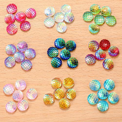 Fashion Resin Cabochons Round DIY 12mm Sold By Bag