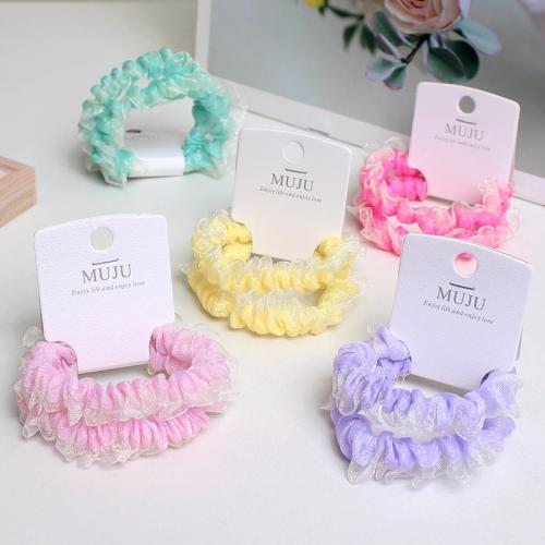 Elastic Hair Band Gauze handmade for woman Sold By Bag