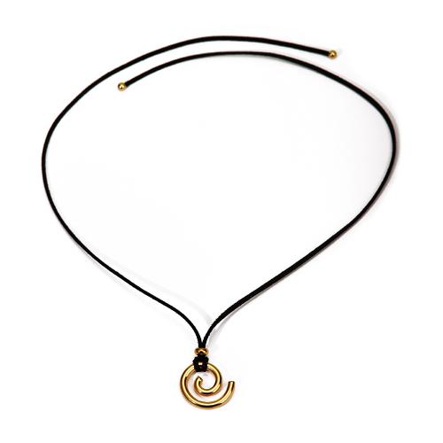 Rustfrit stål smykker halskæde, 304 rustfrit stål, med Velveteen, forgyldt, for kvinde, gylden, Solgt af PC