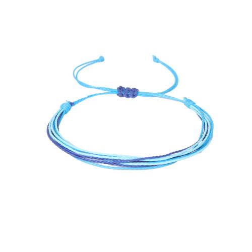 Moda crear pulseras de cordón de cera, Estilo bohemio & para mujer, más colores para la opción, longitud 16 cm, Vendido por UD