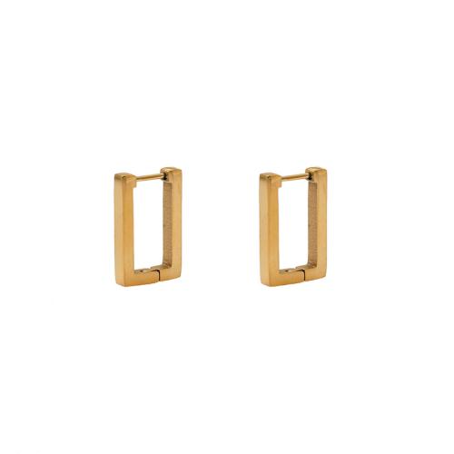 304 Stainless Steel Lever Back Earring Geometrical Pattern gold color plated & for woman & hollow Sold By Pair