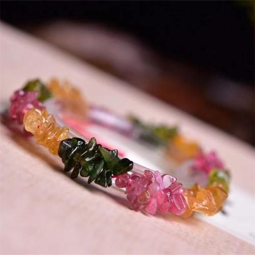 Gemstone Bracelets Tourmaline fashion jewelry & for woman multi-colored Length Approx 17 cm Sold By PC