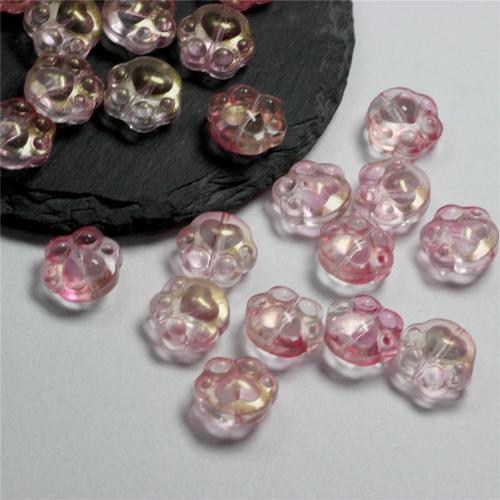 Perles murano faites à la main , chalumeau, Griffe, DIY, plus de couleurs à choisir, 13x15mm, 50PC/sac, Vendu par sac