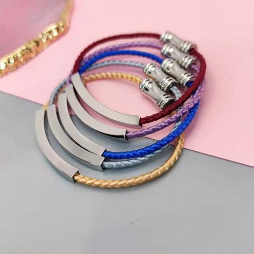 Stainless Steel Jewelry Bracelet, 304 Stainless Steel, fashion jewelry & Unisex, more colors for choice, Length:Approx 15-23 cm, Sold By PC