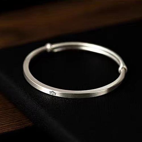 Bracelets en argent sterling, Argent sterling 925, bijoux de mode & pour femme, Diamètre intérieur:Environ 56mm, Vendu par PC