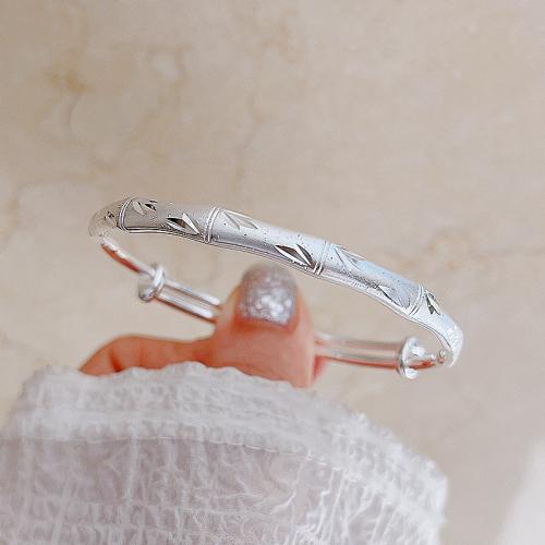 925 Sterling Silver Bangle Bracelet fashion jewelry & for woman Inner Approx 57mm Sold By PC